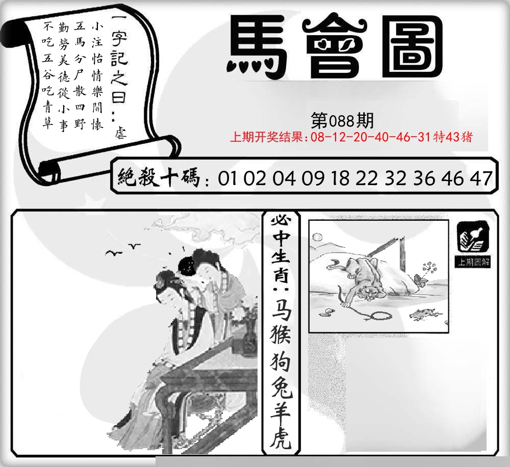 马会图 第88期