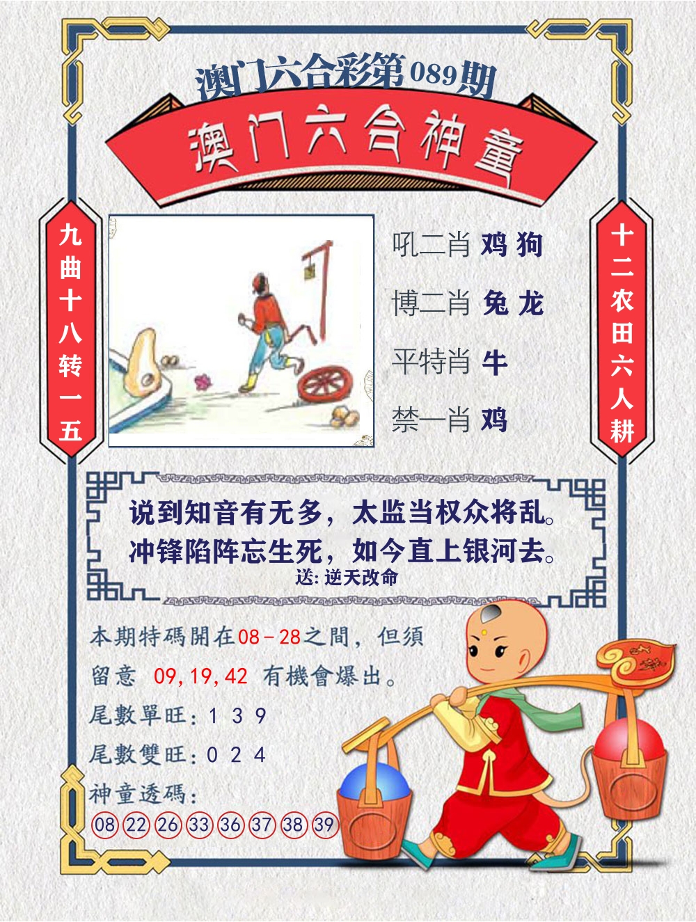 六合神童 第89期