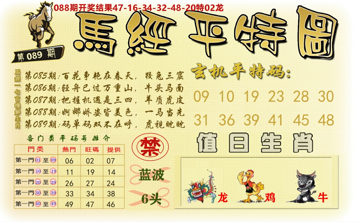 澳门平特图 第89期