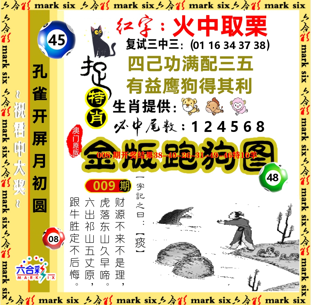 金版跑狗图 第9期