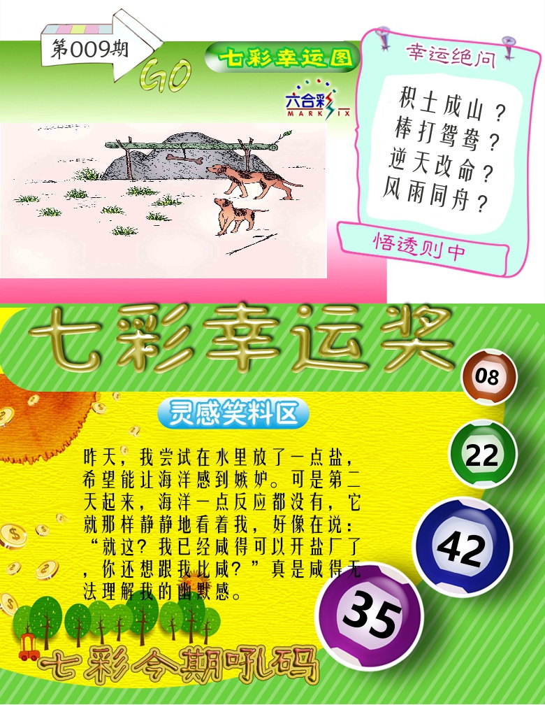 七彩幸运奖 第9期