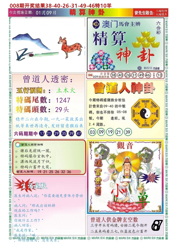 澳门精算神卦 第9期