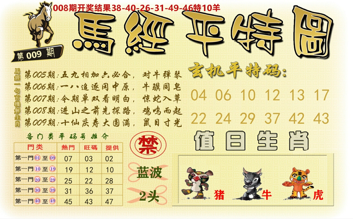 澳门平特图 第9期