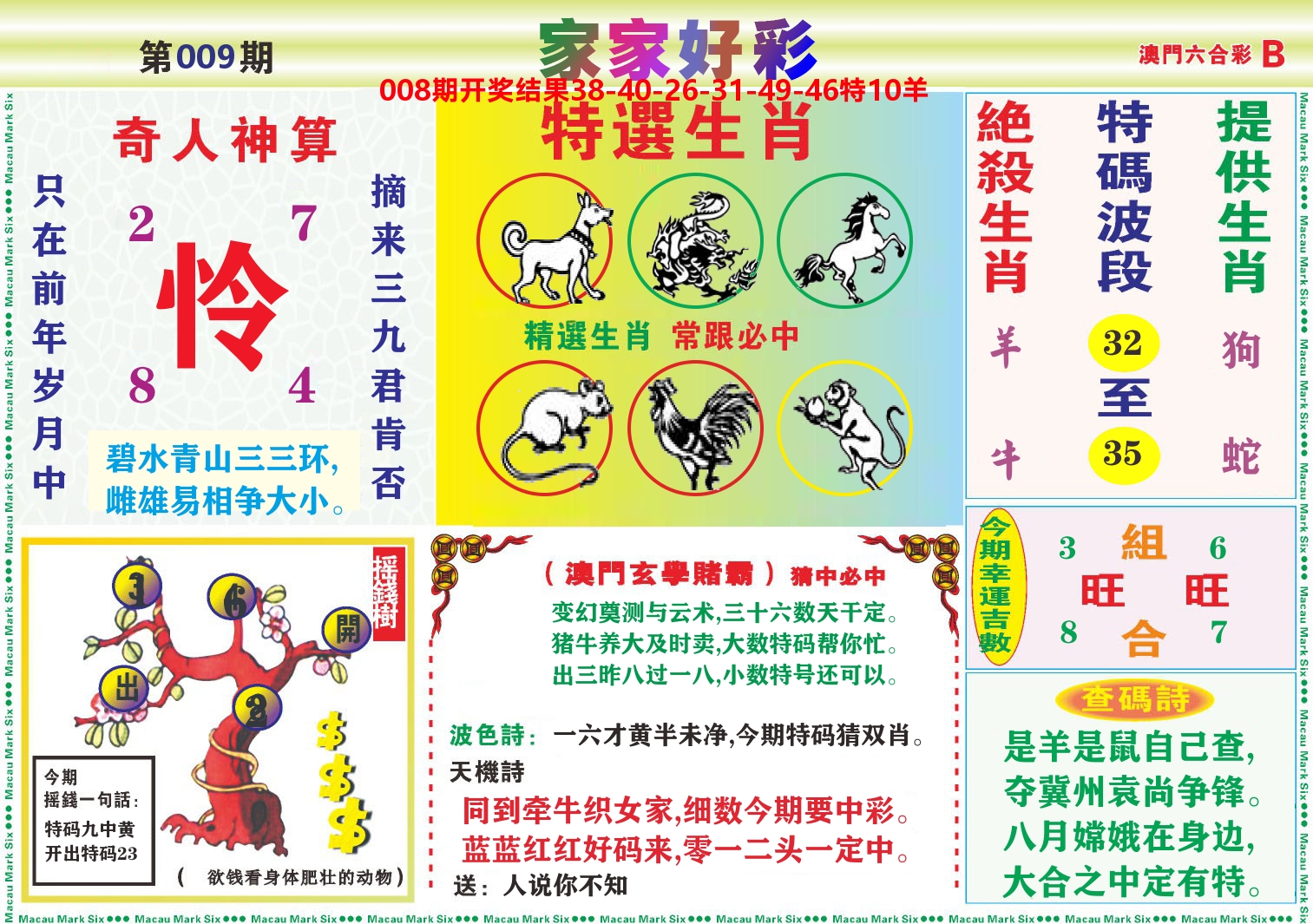 家家好彩B 第9期