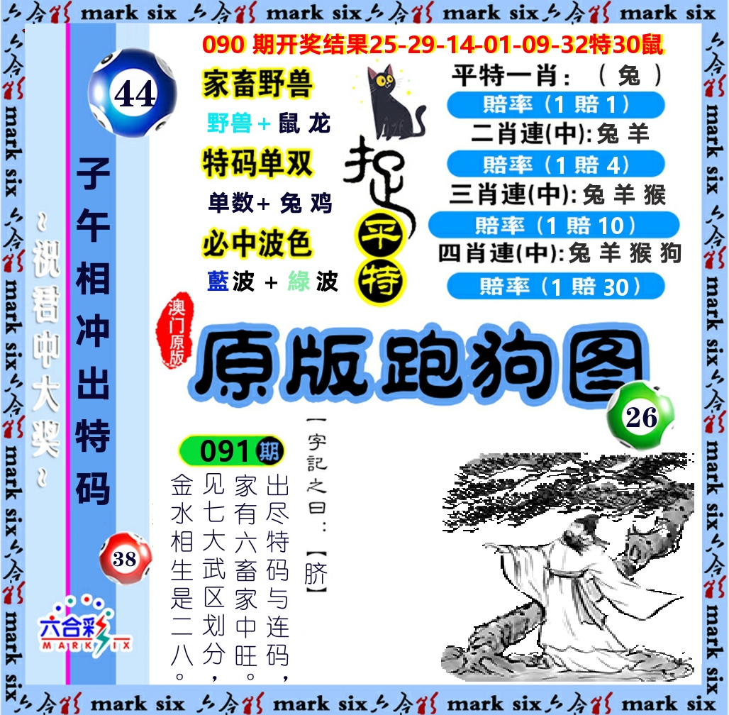 原版跑狗图 第91期