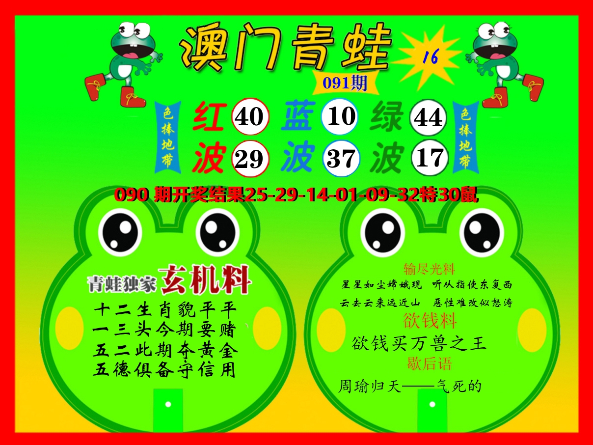 青蛙系列16 第91期