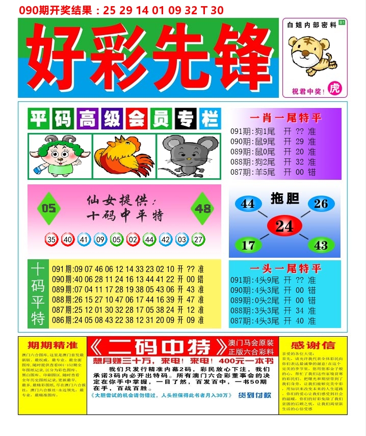 好彩先锋D 第91期
