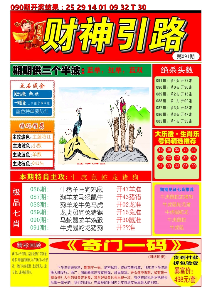 财神引路 第91期