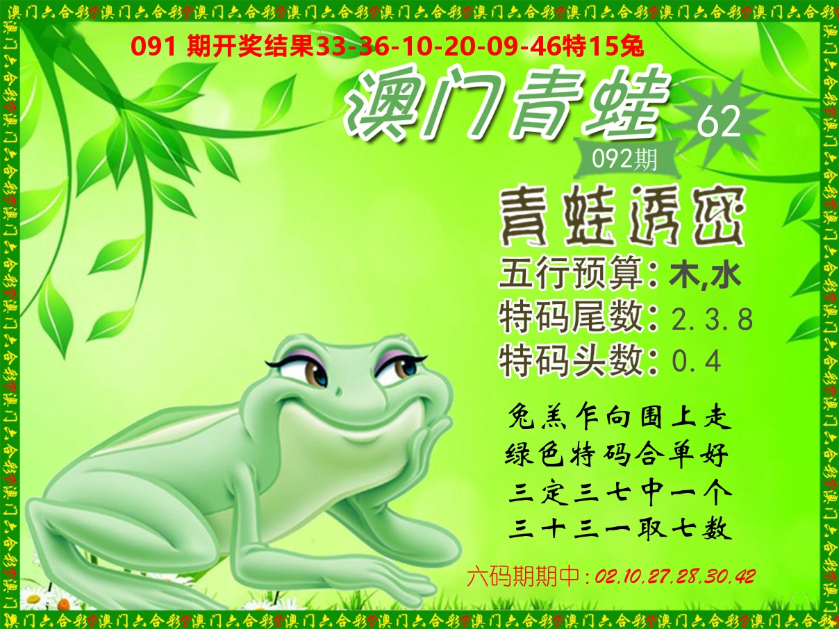 青蛙系列62 第92期