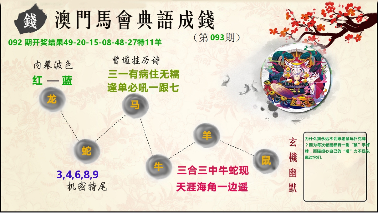 典语成钱 第93期