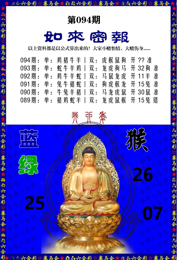 如来密报 第94期