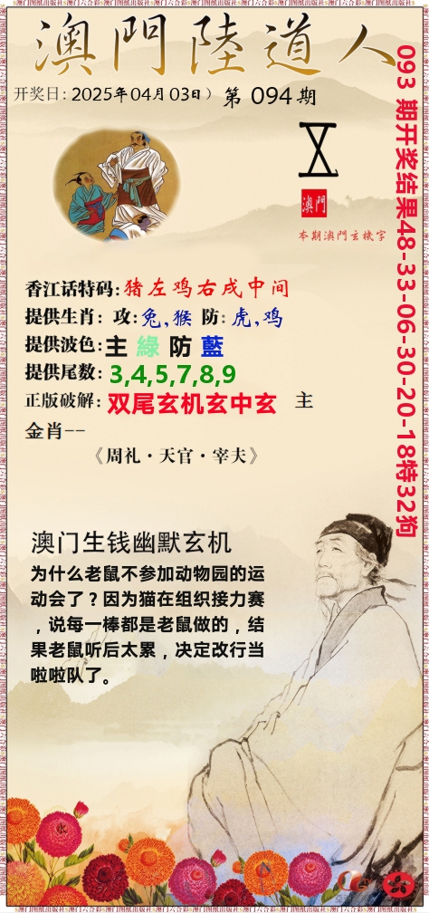 澳门陆道人 第94期