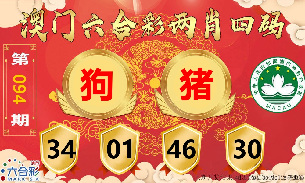 澳门两肖四码 第94期