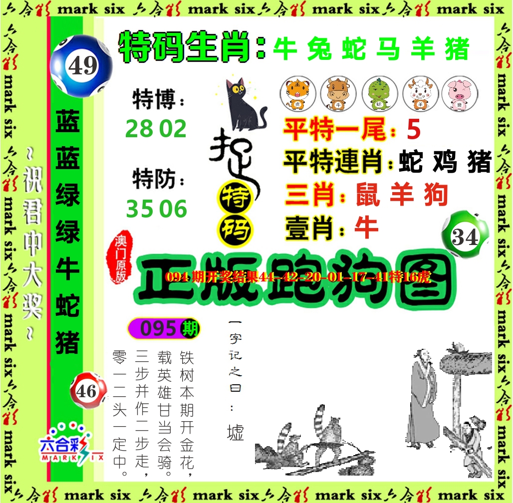 正版跑狗图 第95期