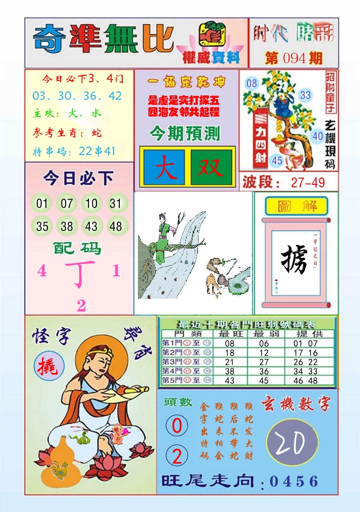 时代赌彩 第95期