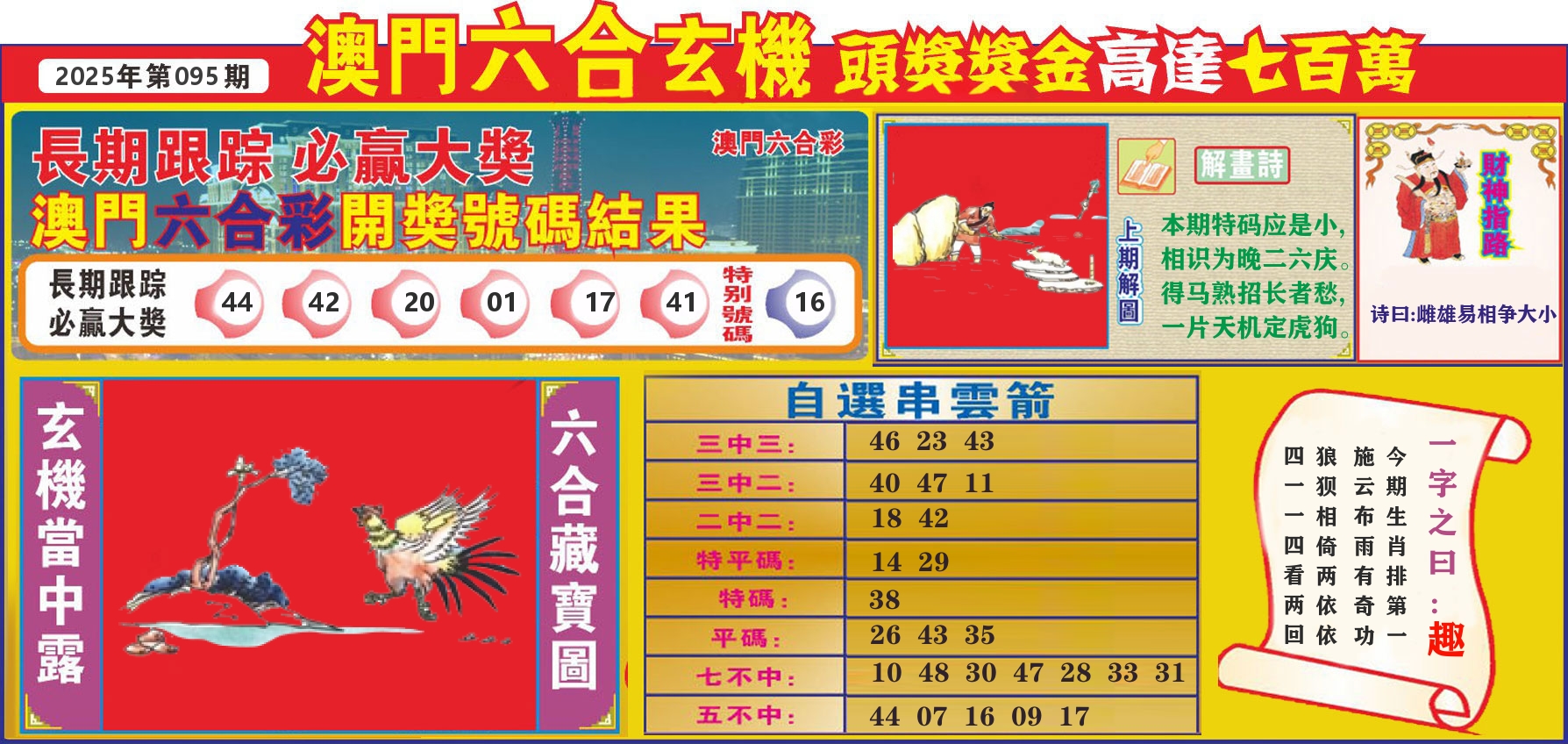 七星彩图C 第95期