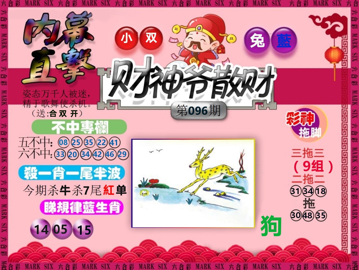 财神爷散财 第96期