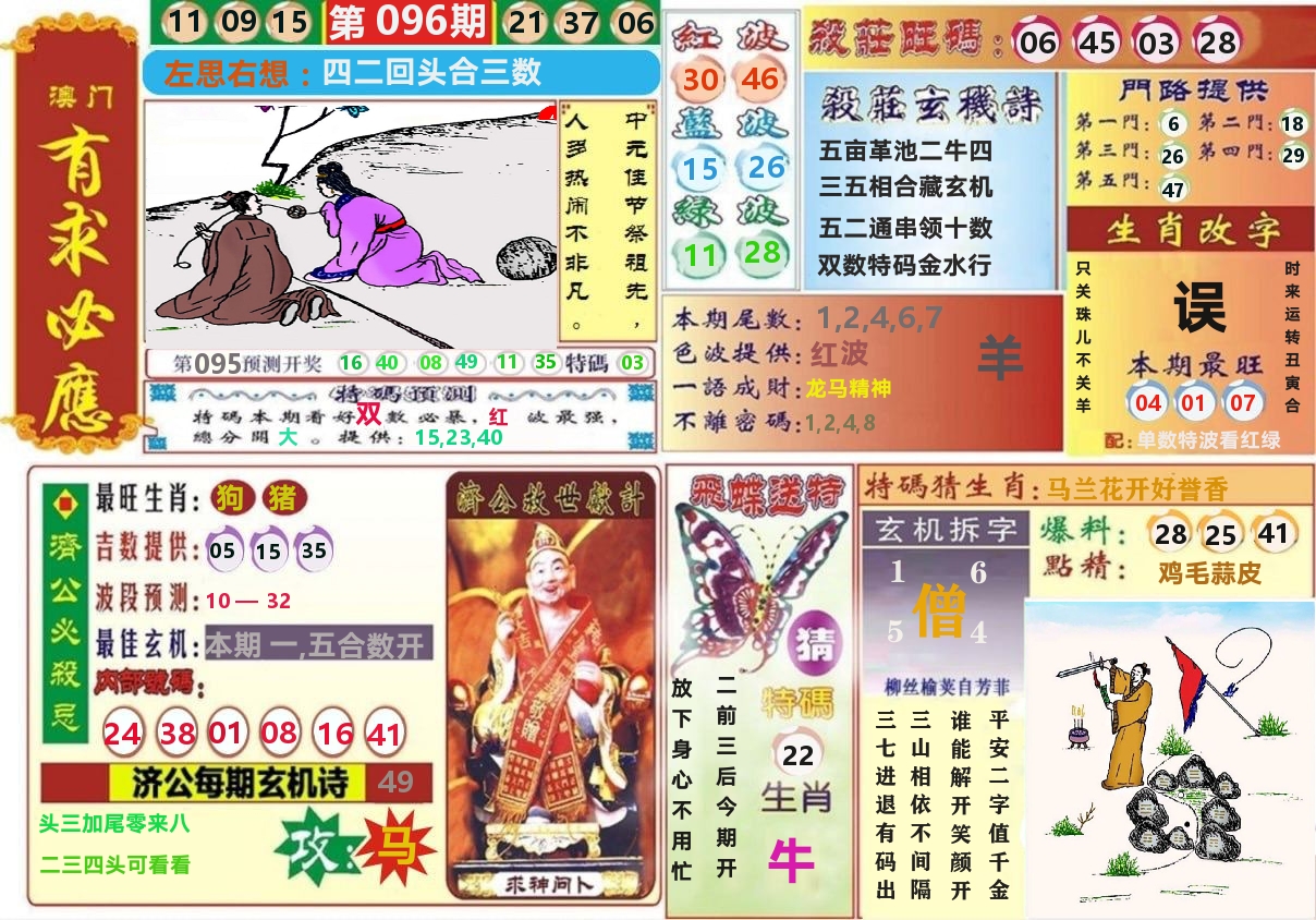 澳门有求必应 第96期