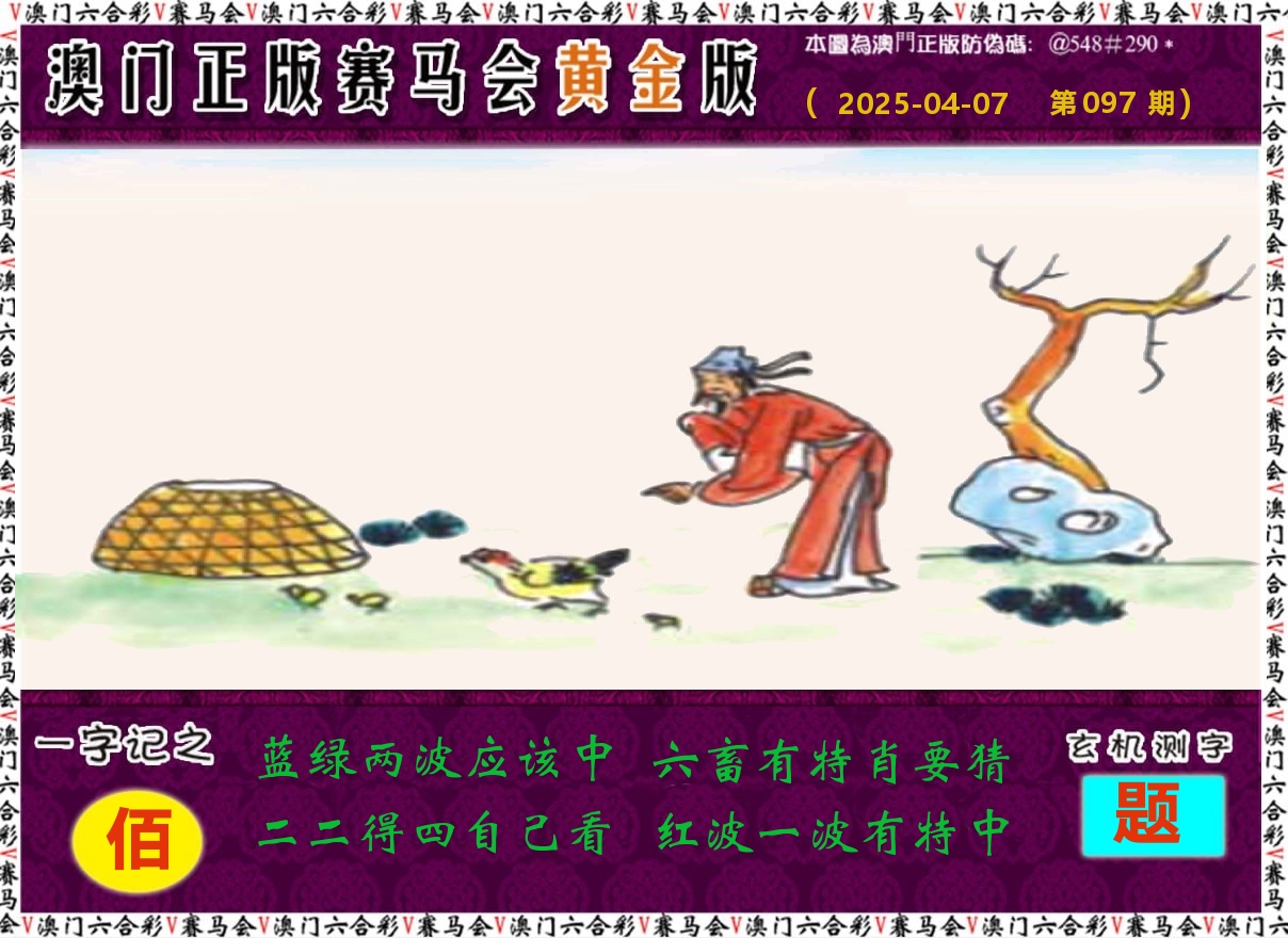 赛马会黄金版 第97期