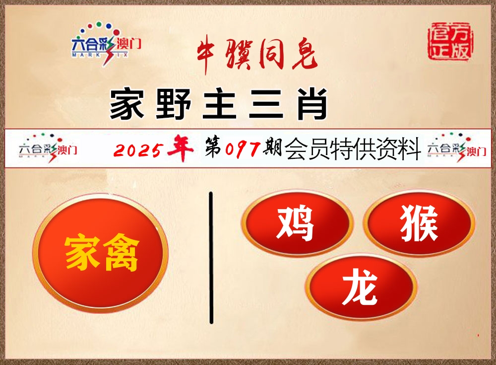 会员特供资料 第97期