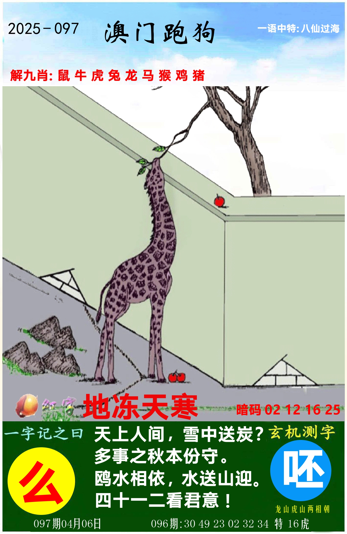 澳门跑狗图 第97期