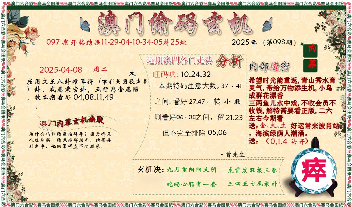 偷码玄机 第98期