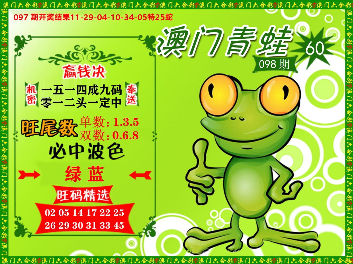青蛙系列60 第98期