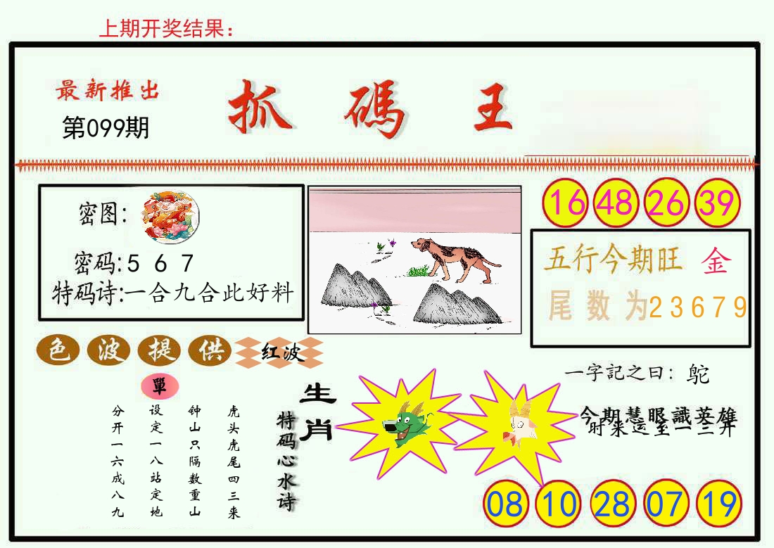 最新抓码王 第99期