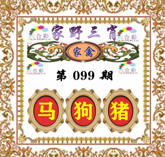 家野三肖 第99期