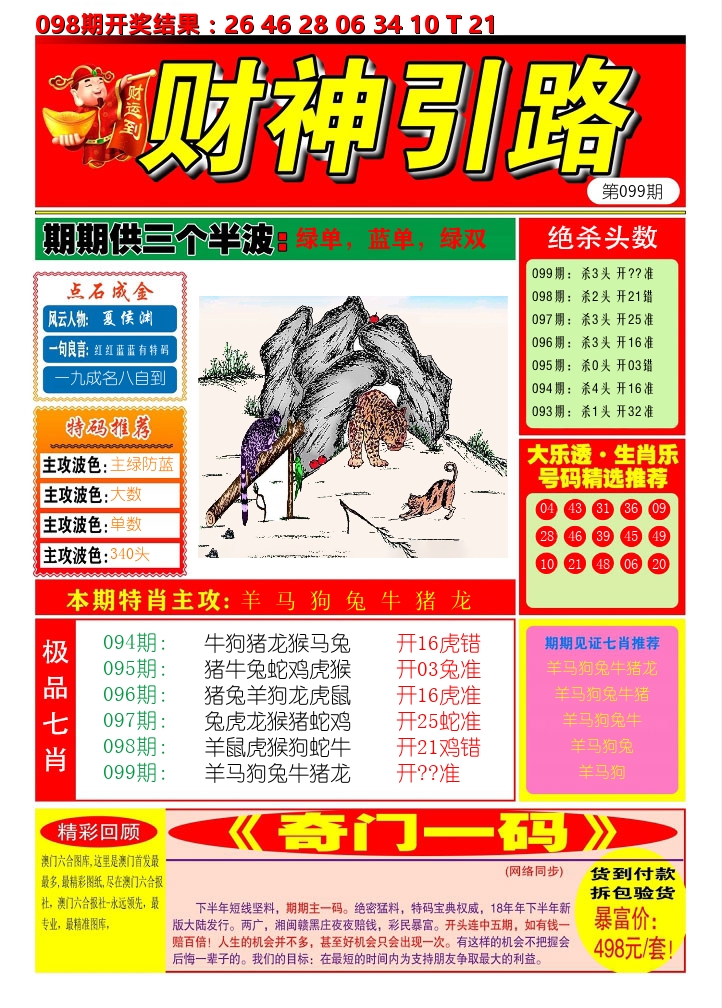 财神引路 第99期