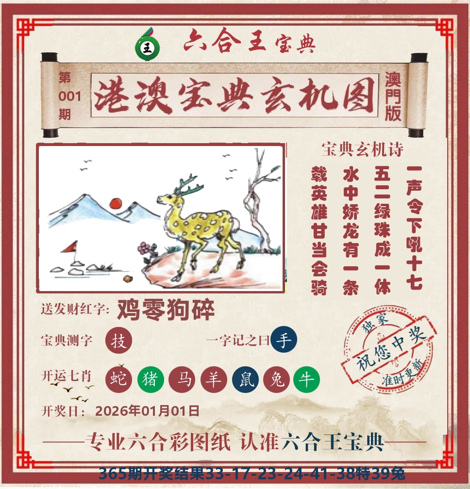 六合王宝典玄机 第1期