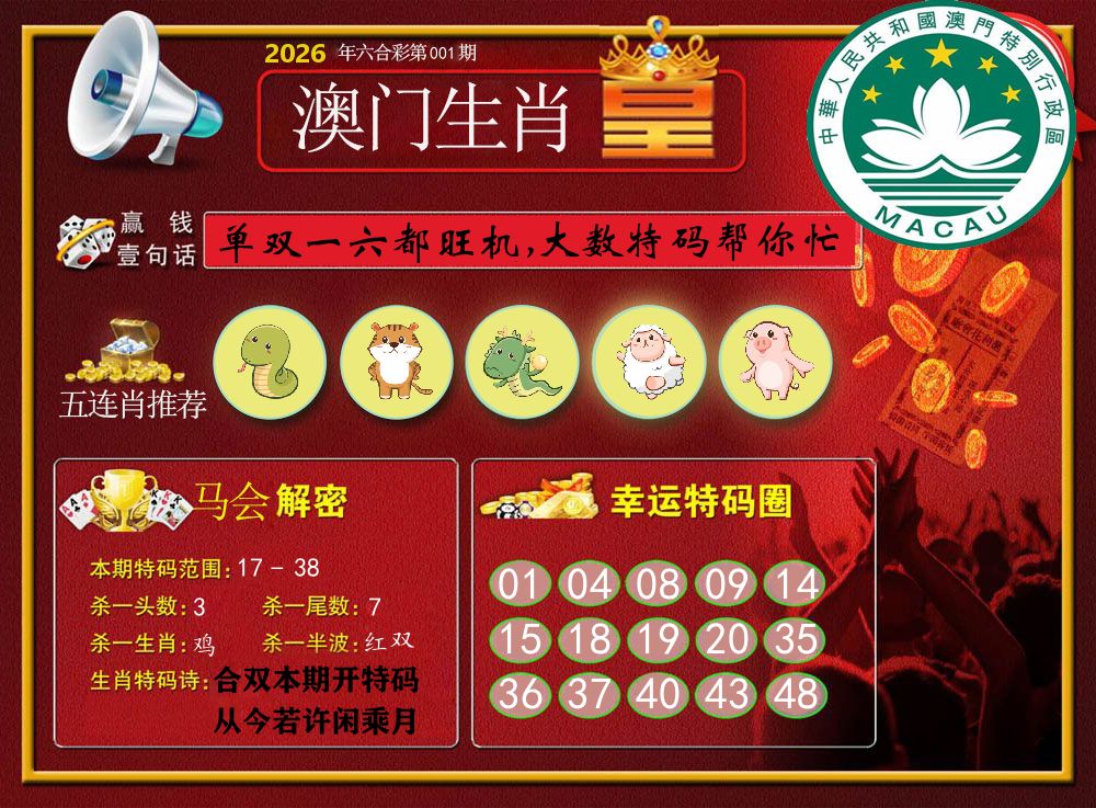 澳门生肖皇 第1期