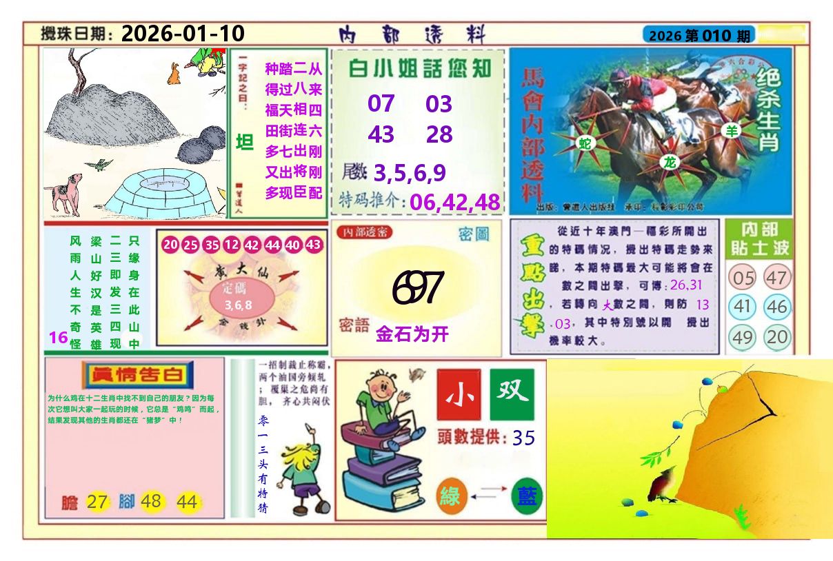 澳门内部透料A 第10期