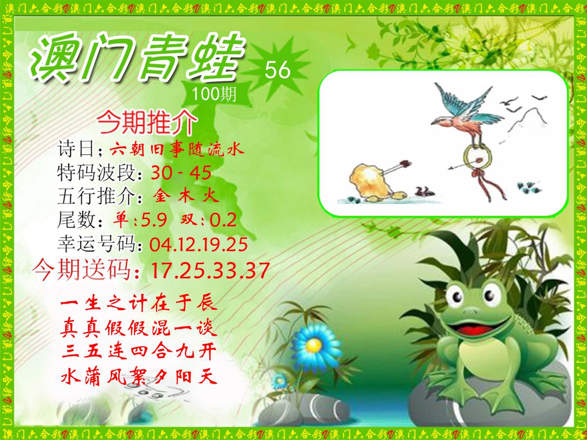 青蛙系列56 第100期