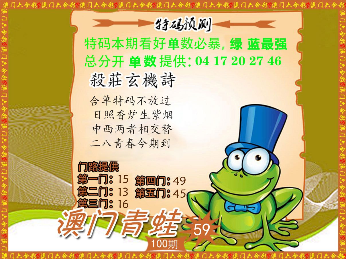 青蛙系列59 第100期