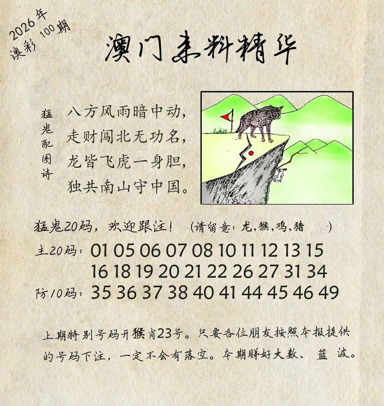 精华来料 第100期