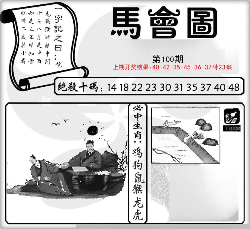 马会图 第100期