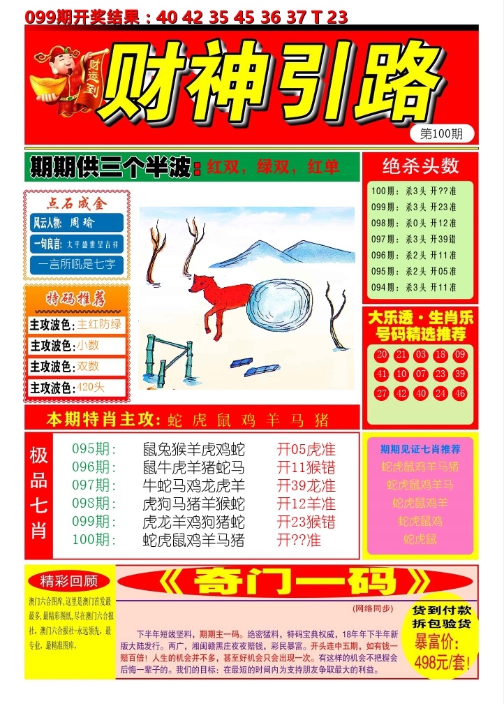 财神引路 第100期