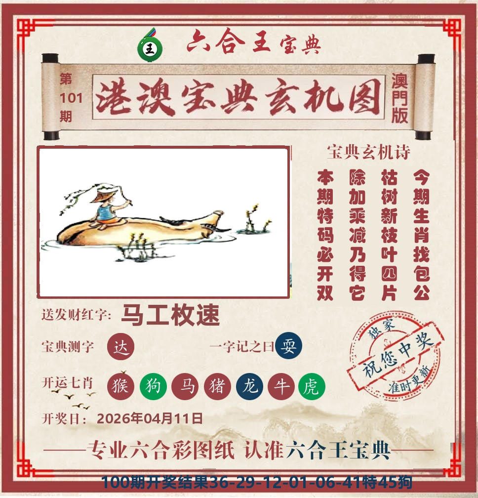 六合王宝典玄机 第101期