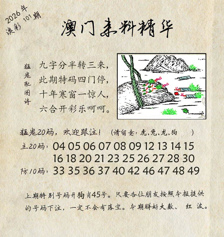 精华来料 第101期