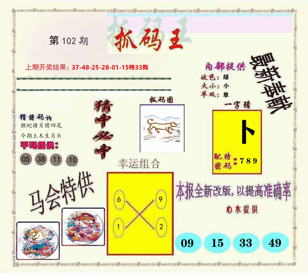 抓码王 第102期