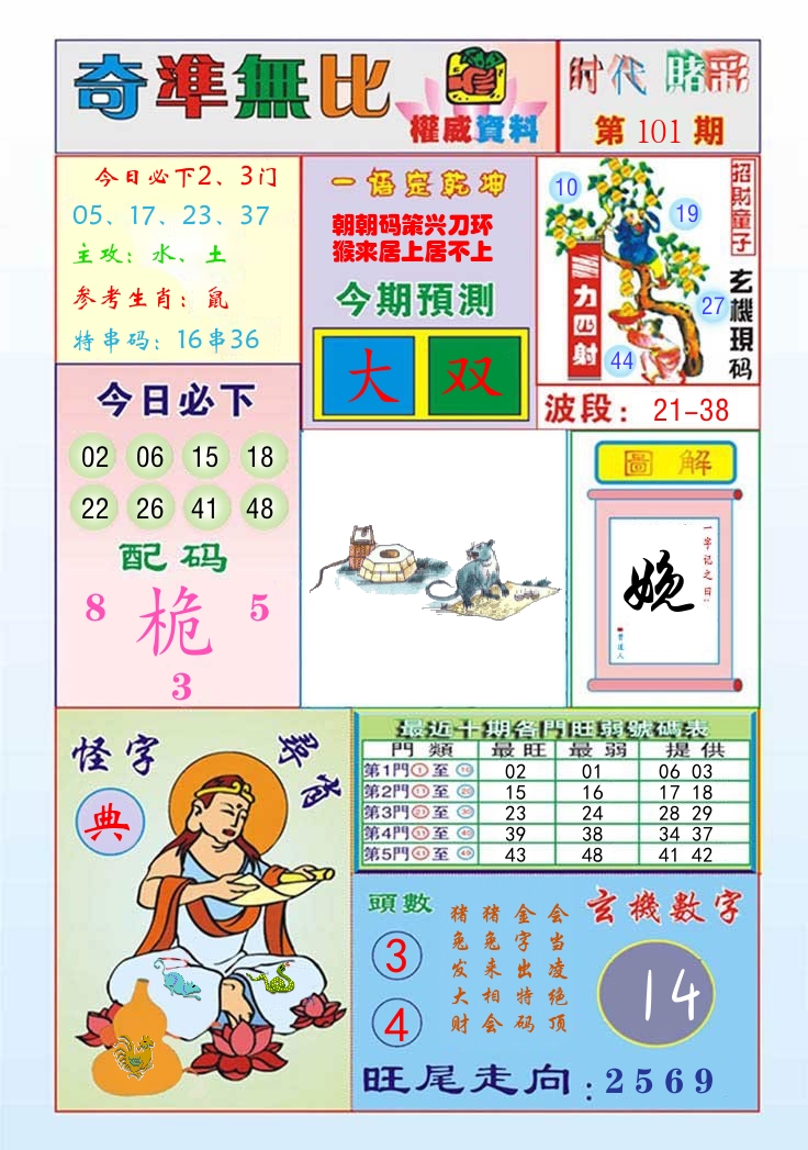 时代赌彩 第102期