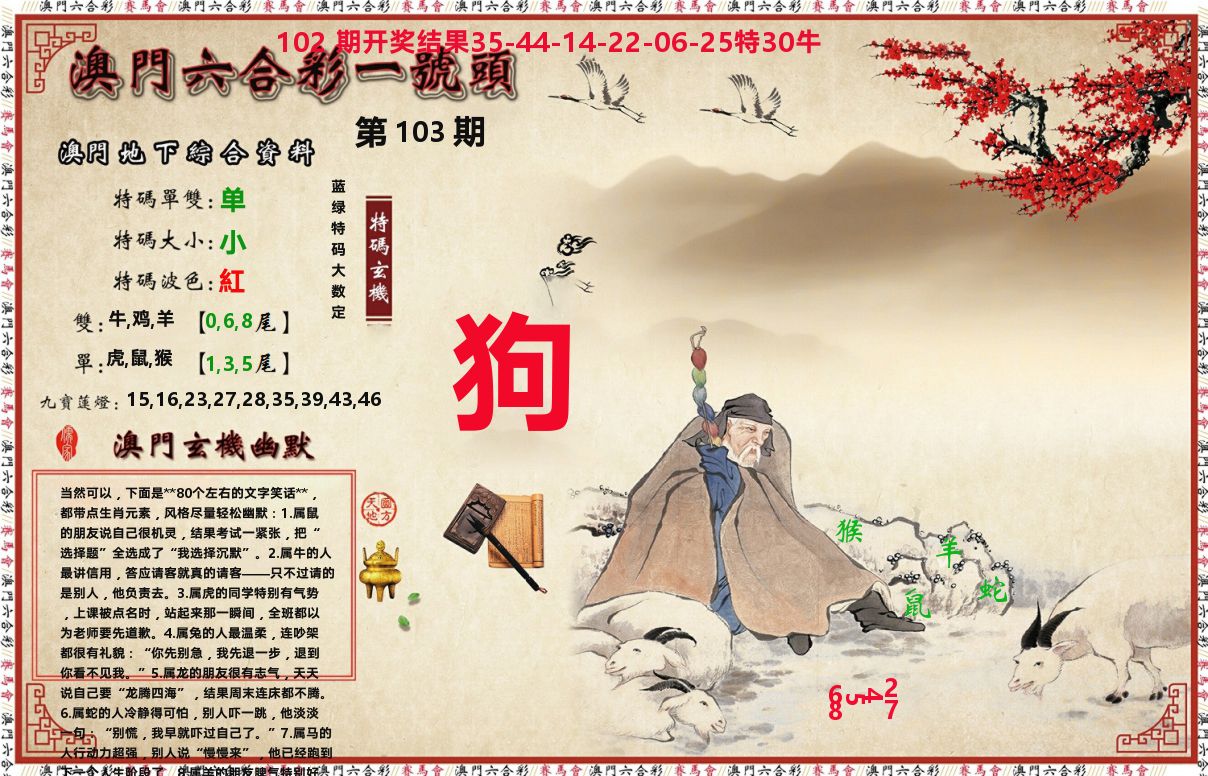 一号头 第103期