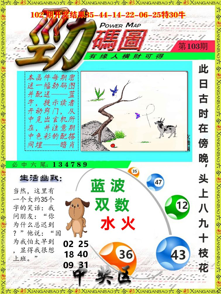 劲码图 第103期