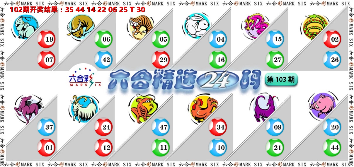 六合精选24码 第103期