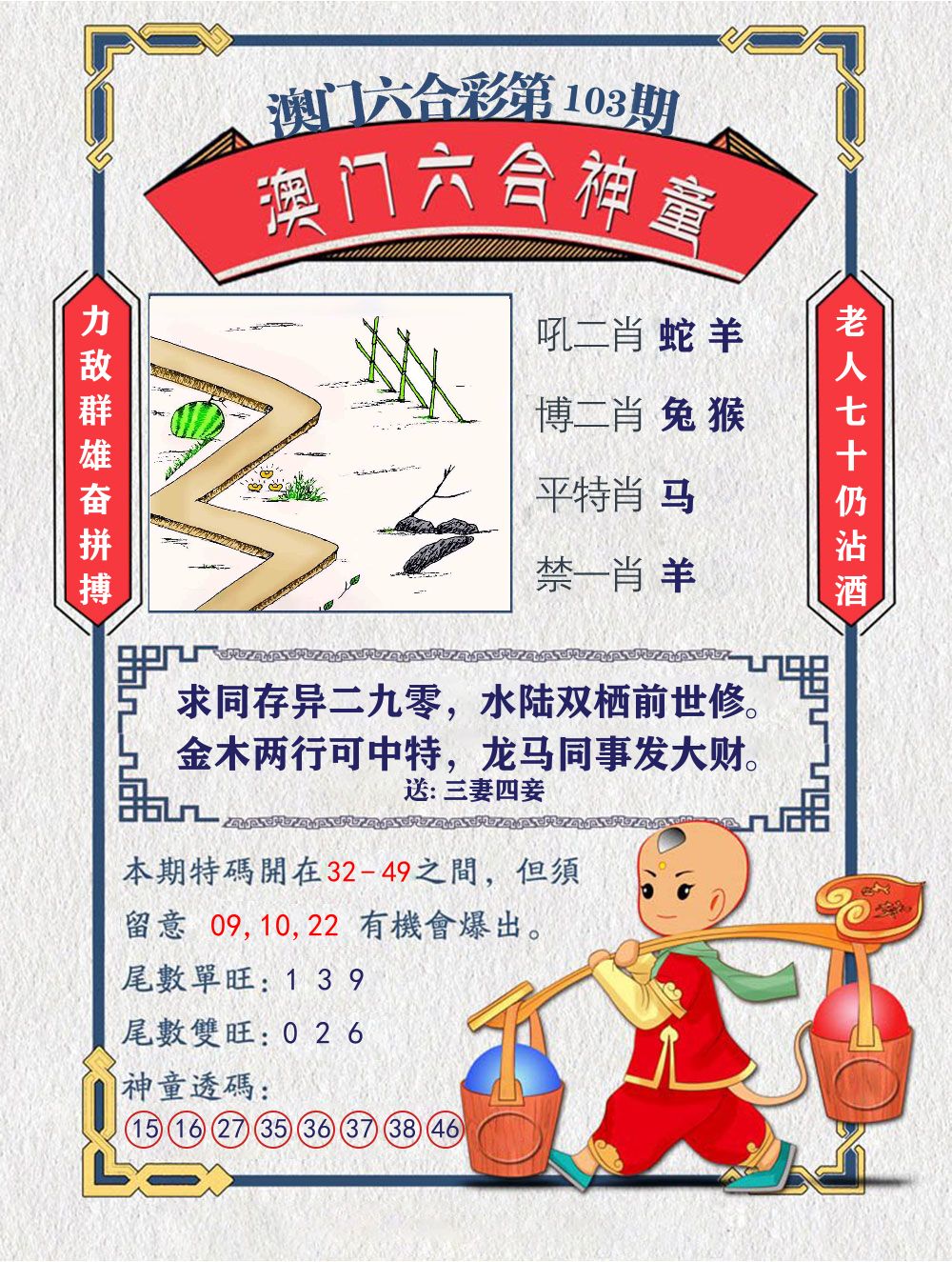 六合神童 第103期