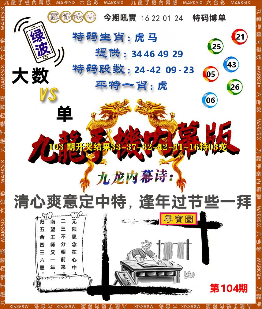 九龙手机内幕 第104期
