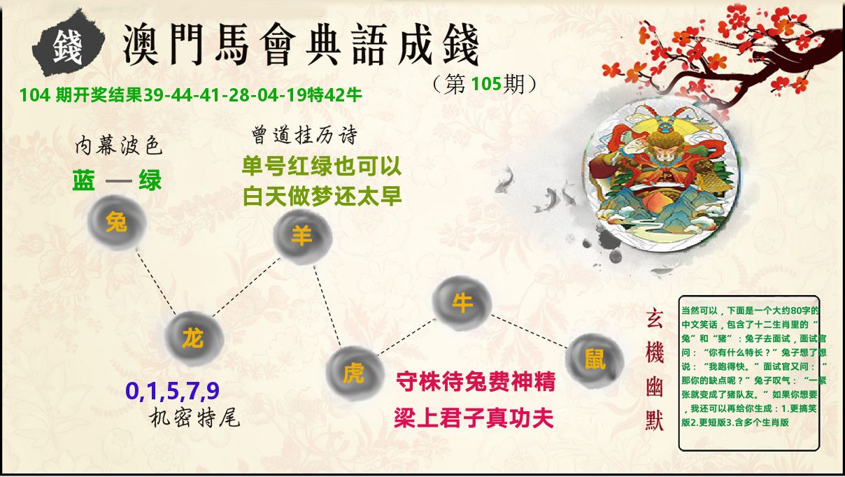 典语成钱 第105期