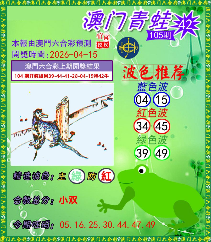 青蛙系列42 第105期