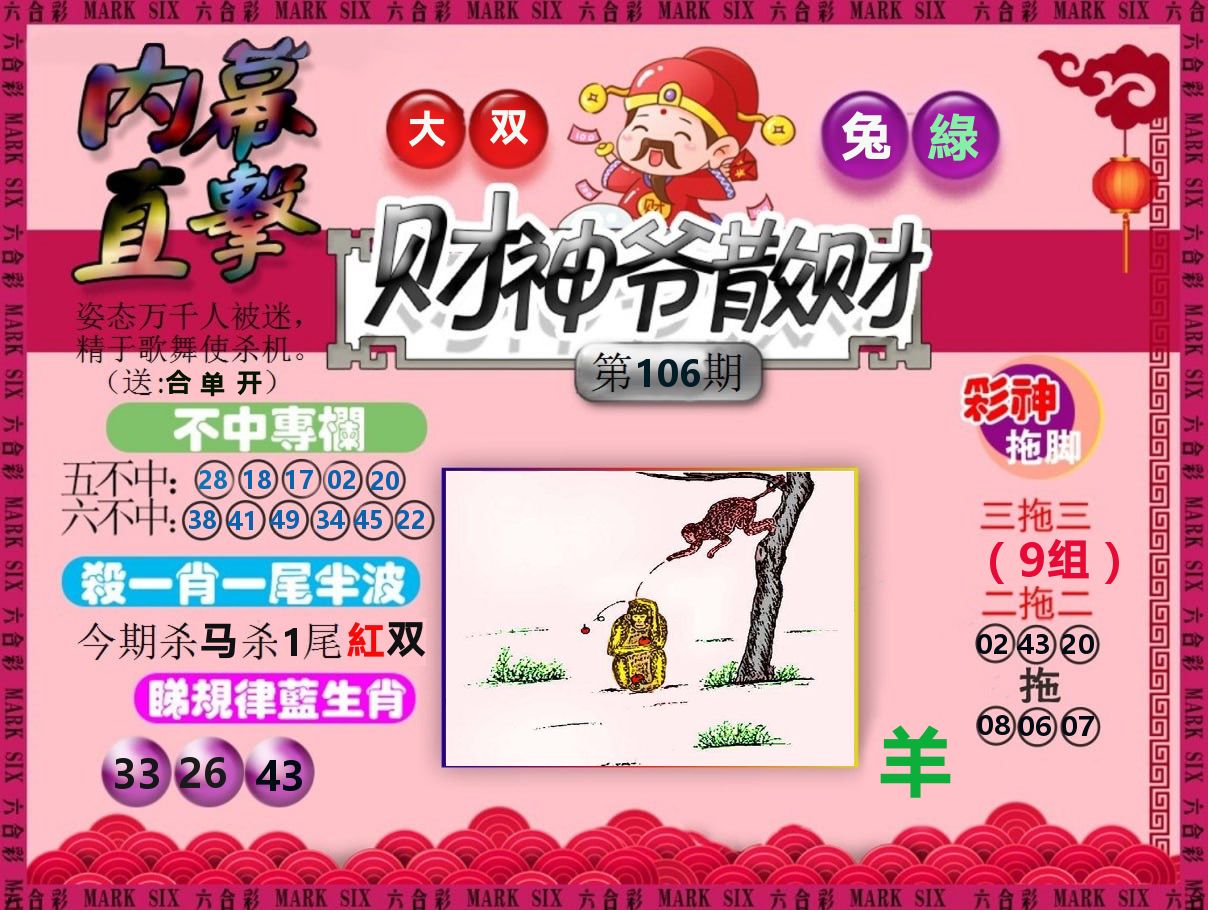 财神爷散财 第106期